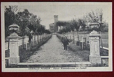 VARALLO POMBIA Parco Rimembranza animata viaggiata 1946  f/p #316