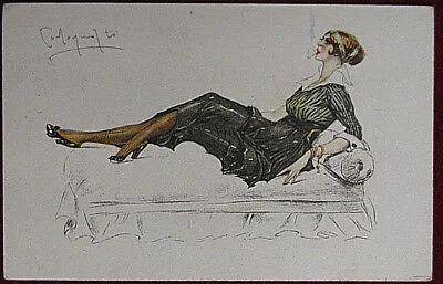 CODOGNATO Donnina Charme no viaggiata anni 20 f/p #1189