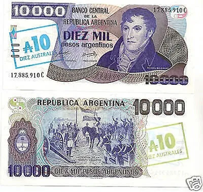 ARGENTINA 10 AUSTRALES Fds #B23