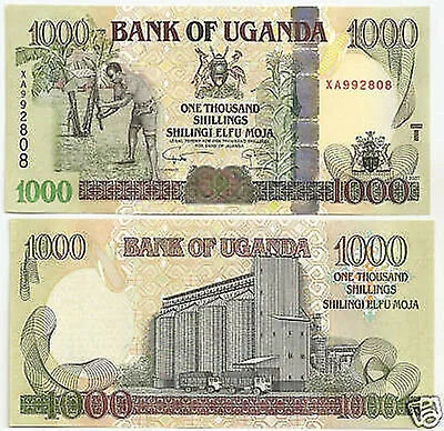 UGANDA 1000 Shillings 2007 FDS Pick#43a #B29
