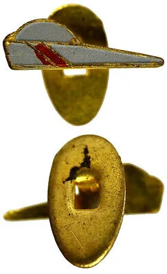 Distintivo goliardico a forma di feluca per cappello universitario smalto azzurro e rosso #MDS102