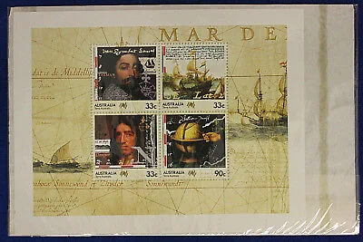 Francobolli  AUSTRALIA 1985 SERIE TERRA AUSTRALIS 4 VALORI NUOVI #F254