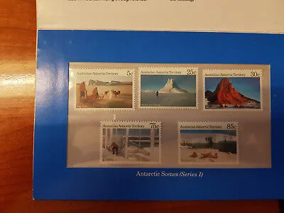AUSTRALIA 1984 SERIE TERRITORIO ANTARTICO 5 VALORI NUOVI #F255