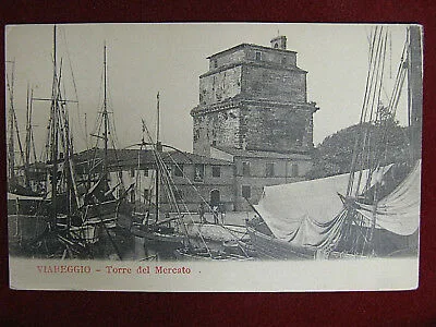Viareggio Torre del Mercato “900 non viaggiata animata #12721