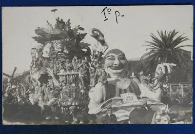 CARNEVALE DI VIAREGGIO animata viaggiata 7 Marzo 1928 cartolina lucida f/p #17998