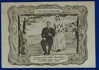 CONCORSO REPUBLIC PEZZIOL Pubblicità film UN UOMO TRANQUILLO NV anni 50 FG #17106