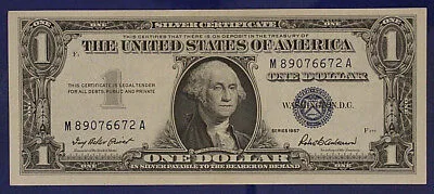 STATI UNITI 1 DOLLARO 1957 SMALL SIZE CURRENCY SILVER CERTIFICATE #B274