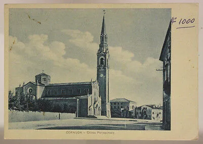 CORNUDA CHIESA PARROCCHIALE NO VIAGGIATA 1942 FG #4220