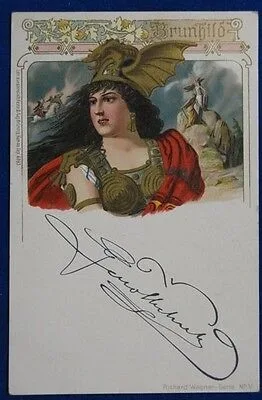 BRUNHILD Art Nouveau Floreale illustrata no viaggiata “900  f/p #4257