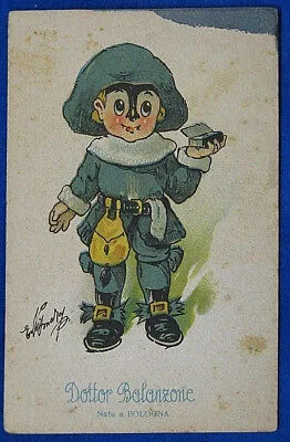DOTTOR BALANZONE nato a Bologna illustrata no viaggiata “900 f/p #21489