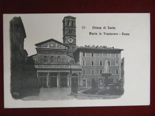 Roma Chiesa Santa Maria in Trastevere “900 non viaggiata #10105