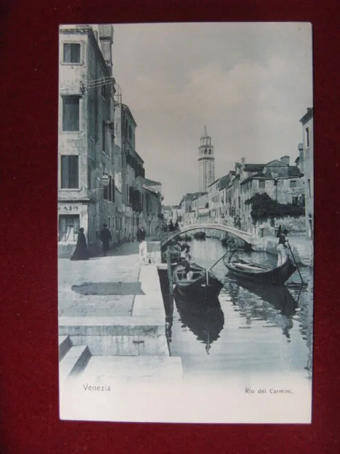 Venezia Rio del Carmini anni 10/20 non viaggiata #11625