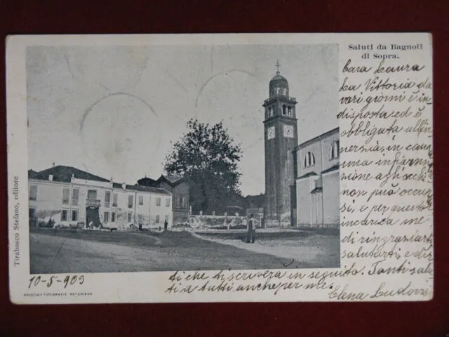 SALUTI DA BAGNOLI DI SOPRA, animata, viaggiata, 1903 #10971