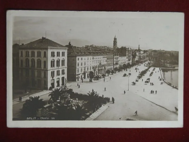 SPLIT Croazia Obala animata non viaggiata anni 10 #11343