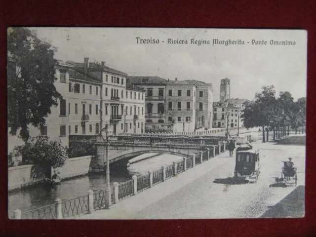 Treviso Riviera Regina Margherita “900, viaggiata, animata #13225