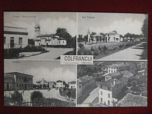 Colfrancui Varie Vedute anni 20/30, non viaggiata, animata #13222