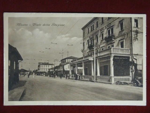 MESTRE Viale della Stazione no viaggiata, anni 40 #14759
