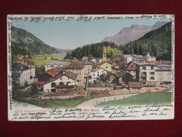SILS MARIA Svizzera viaggiata “900 #11274