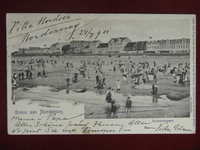NORDERNEY Germania Gruaa Aus viaggiata “900 #11327