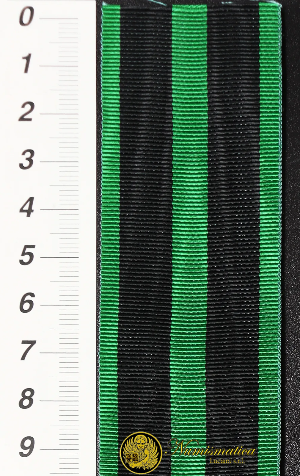 NASTRINO PER MEDAGLIA VERDE E NERO #KP1187