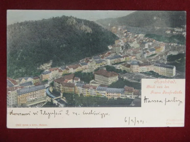 KARLSBAD Rep. Ceca Panorama viaggiata “900 #11336