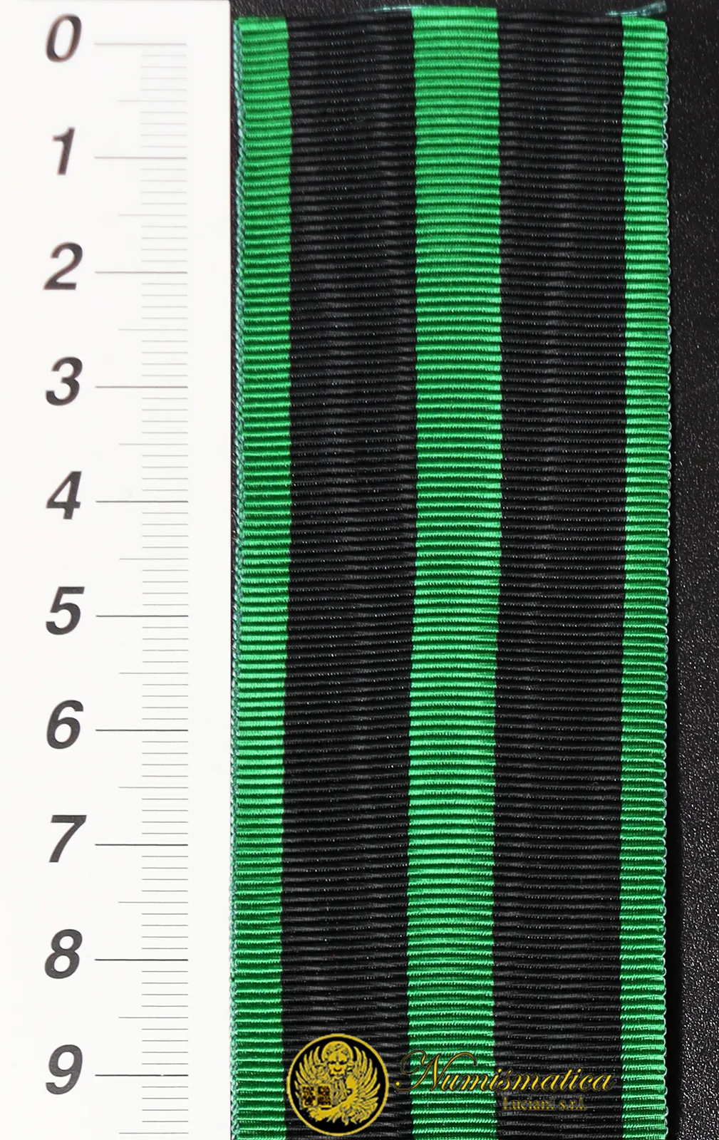 NASTRINO PER MEDAGLIA VERDE E NERO #KP1188