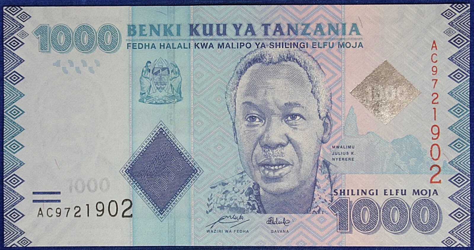 TANZANIA 1000 SHILINGI #B661