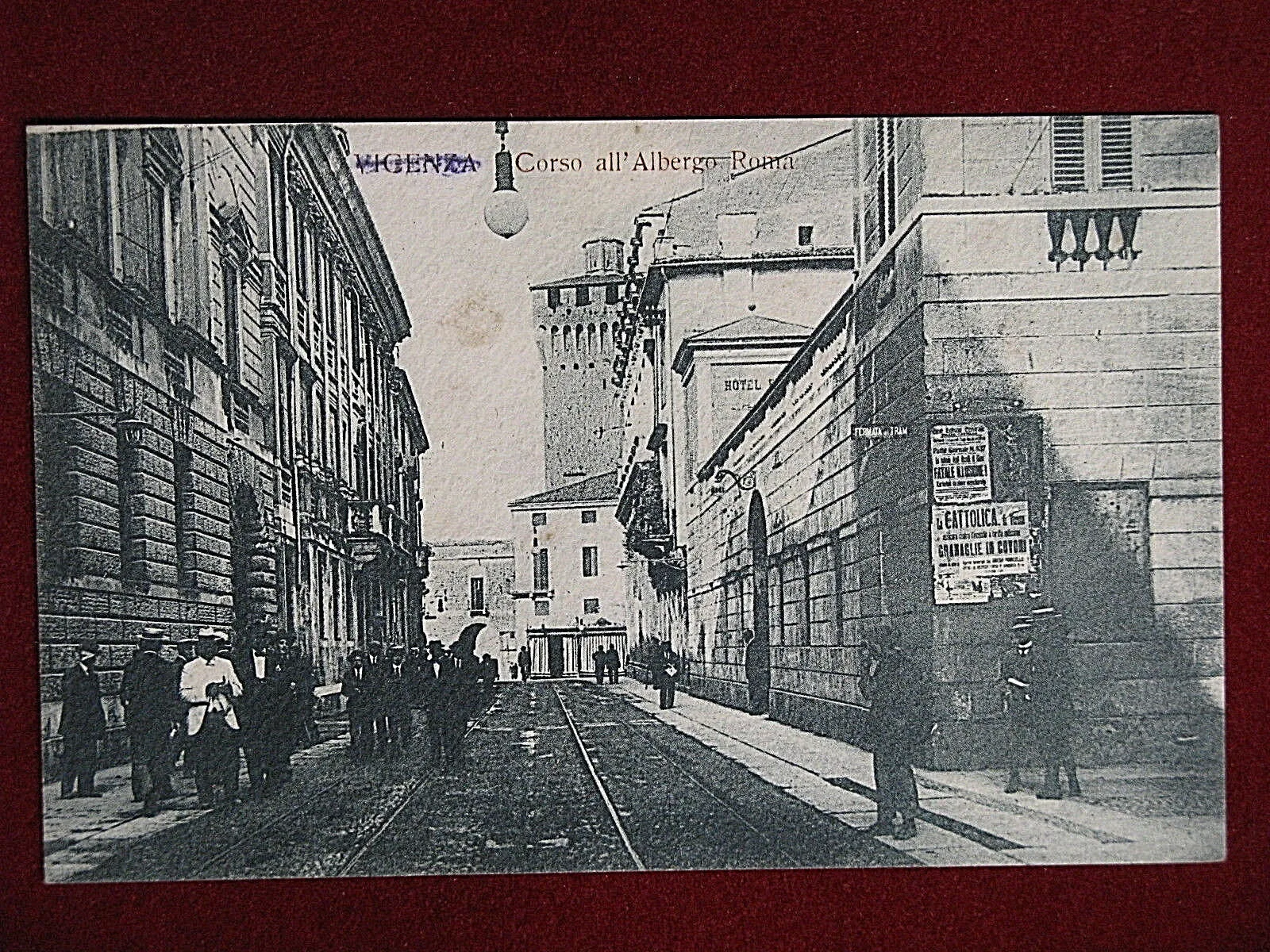 VICENZA Corso all’Albergo Roma animata viaggiata 1918 #15299