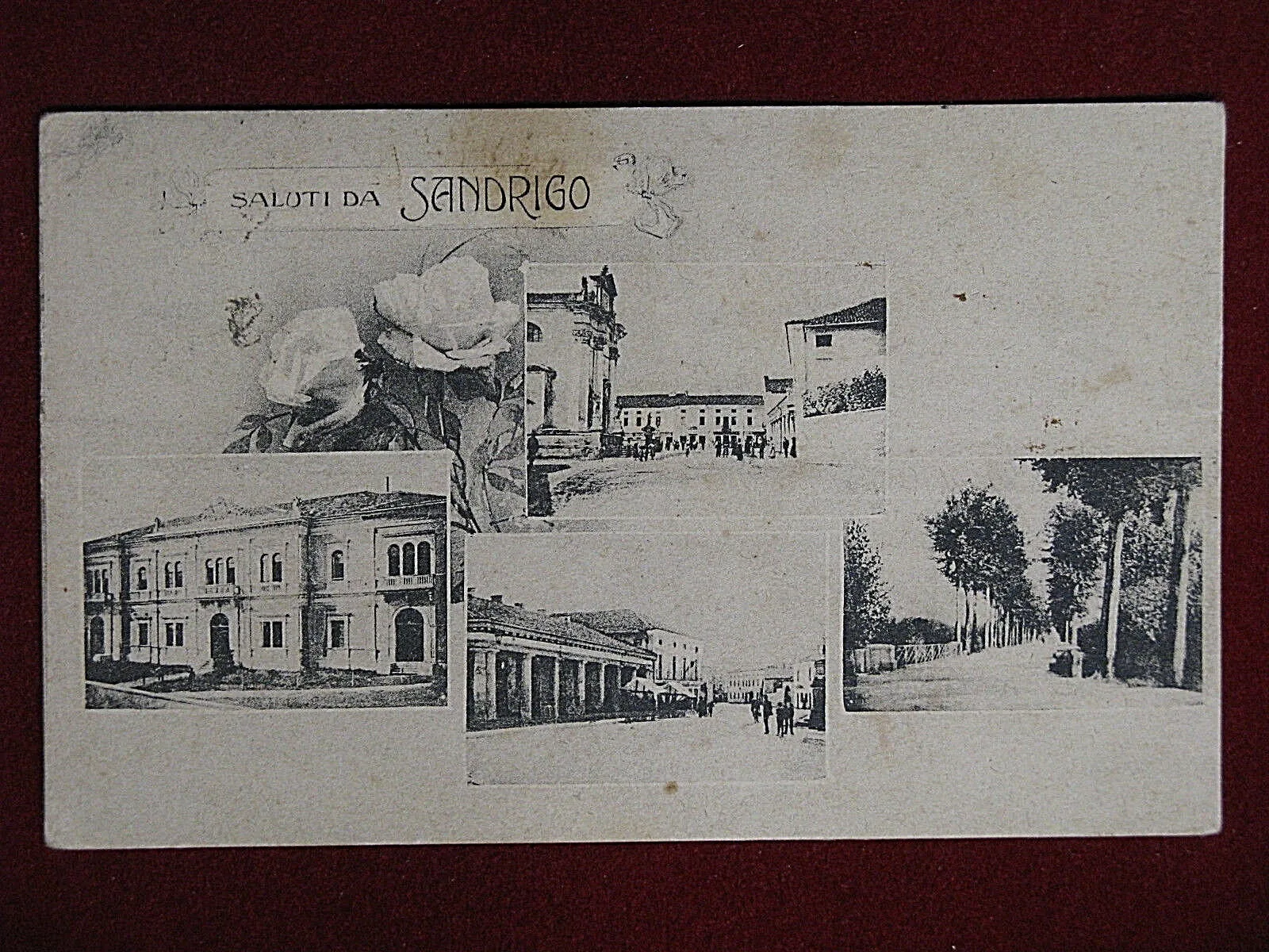 SANDRIGO Saluti, Varie Vedute, animata viaggiata anni 10  f/p #15295