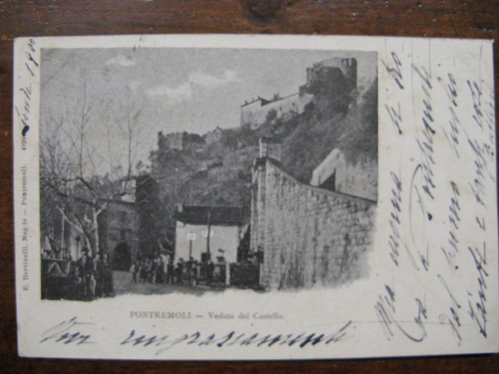 PONTREMOLI Veduta del Castello viaggiata, 1900 #791