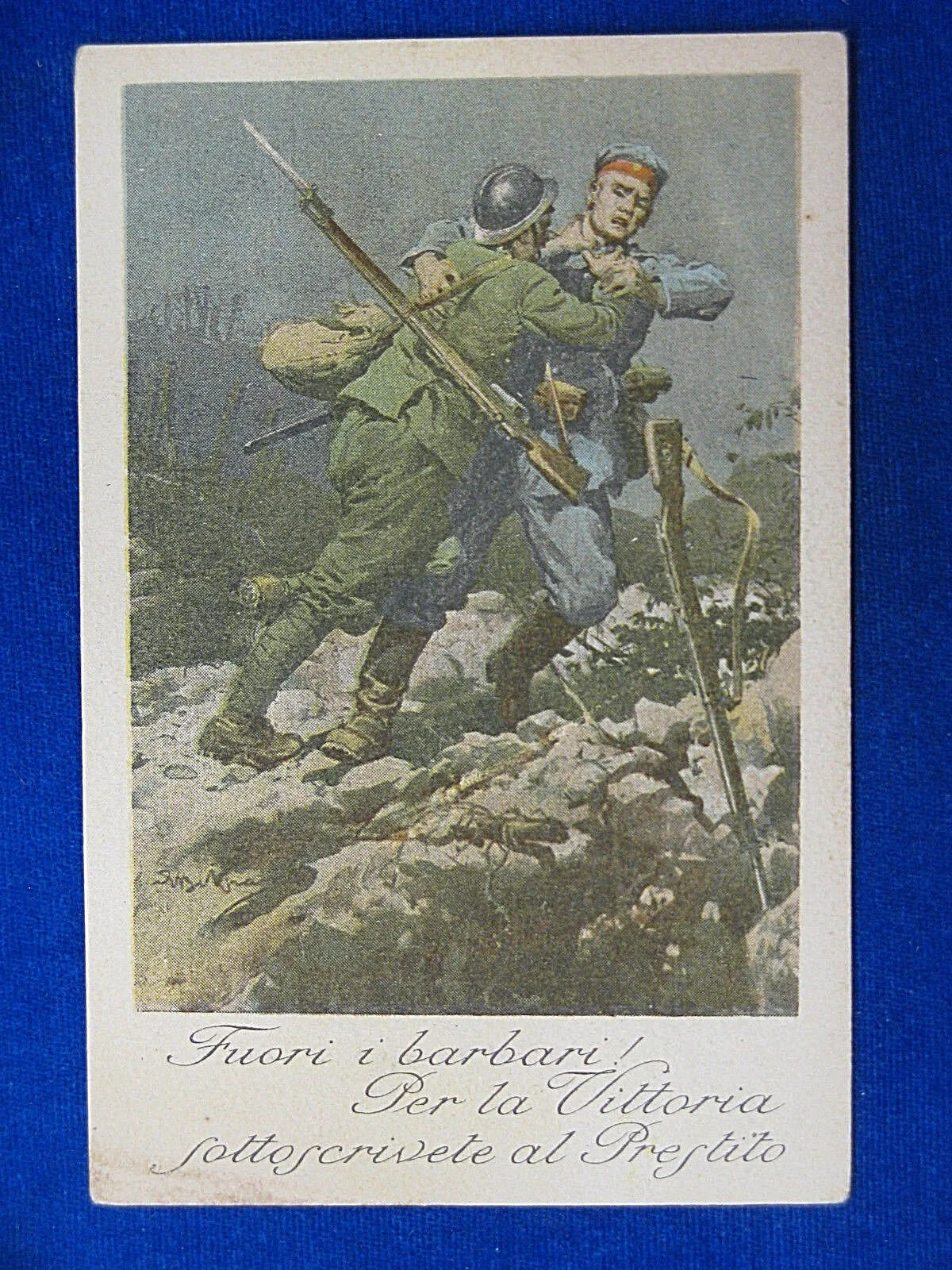 ILLUSTRATA PRESTITO NAZIONALE propaganda viaggiata, anni 10 f/p #14608