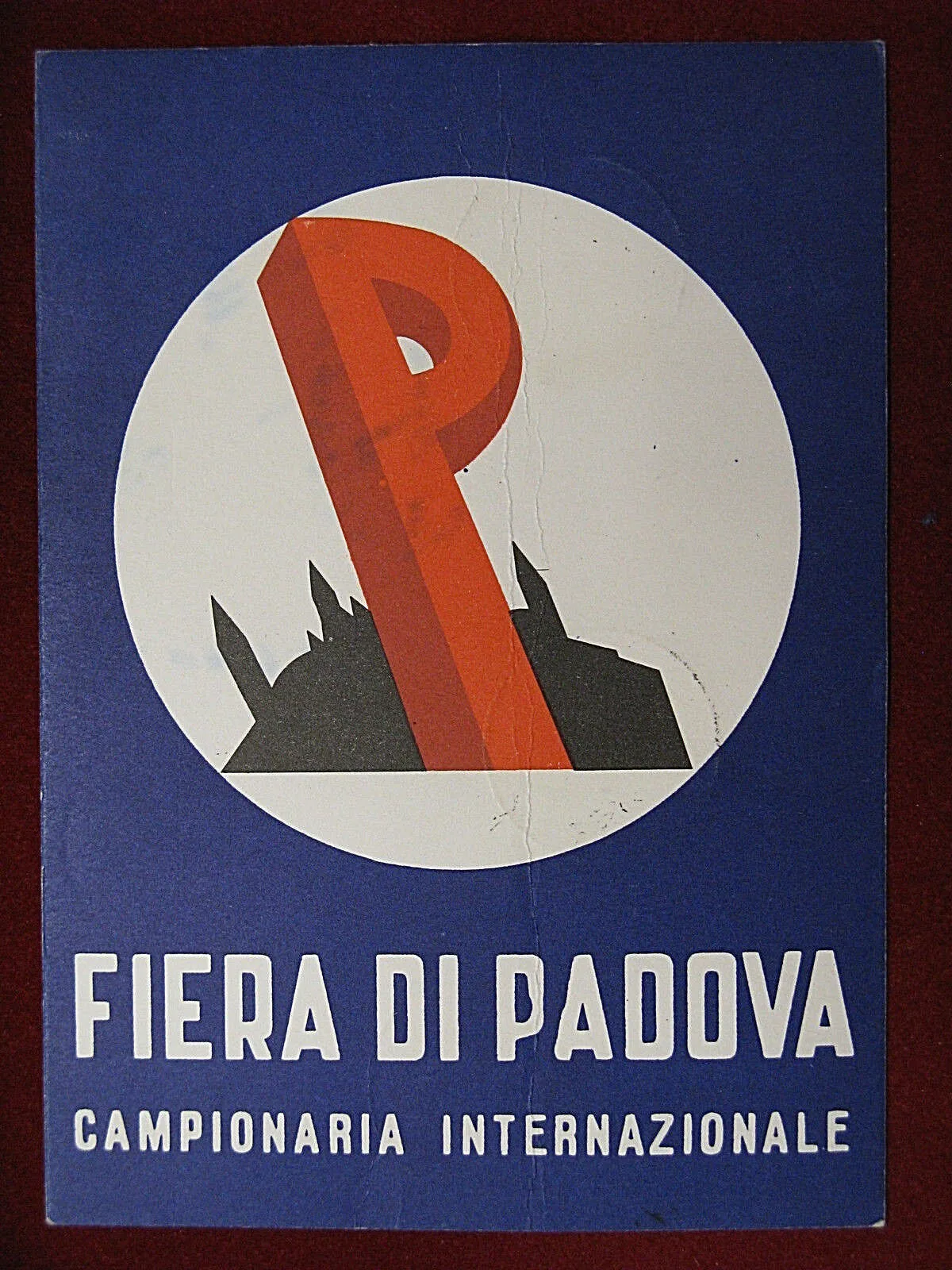 FIERA DI PADOVA Campionaria  Internazionale FG viaggiata 1960 #14645