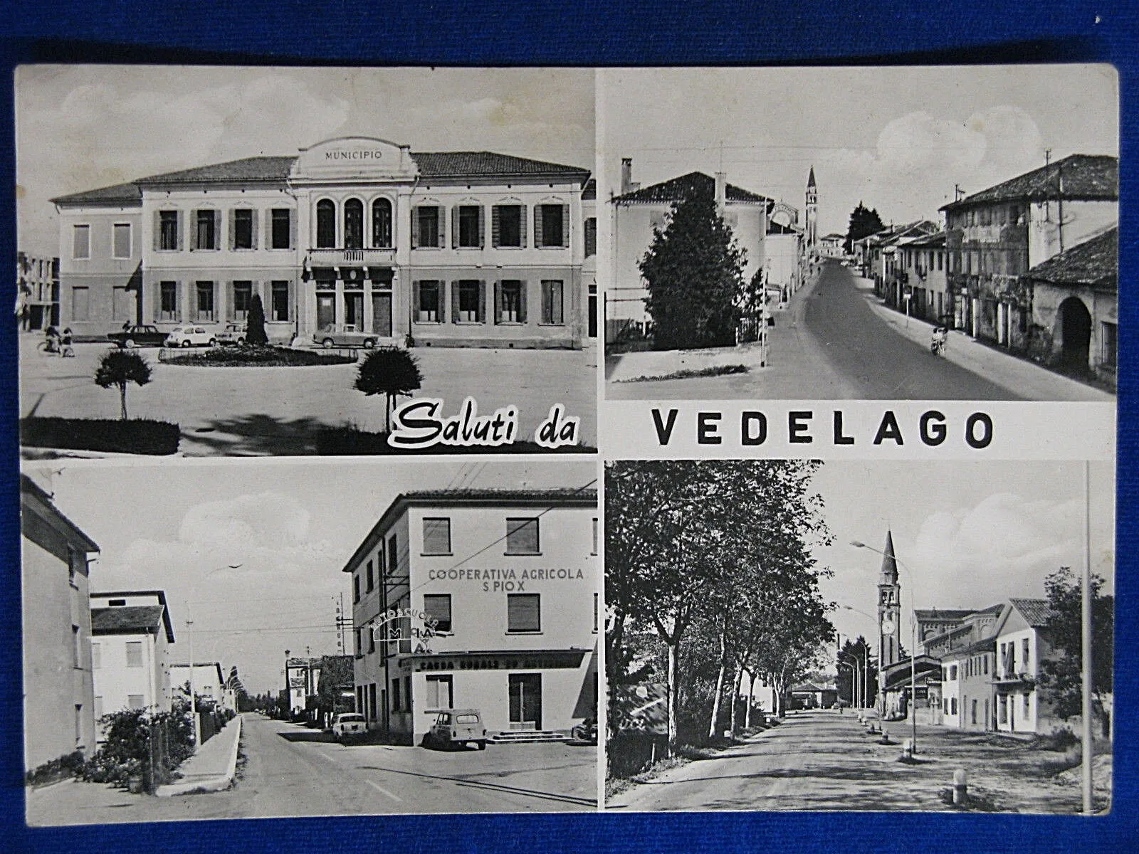 VEDELAGO Saluti… Varie Vedute, FG, viaggiata, anni 70 #14650