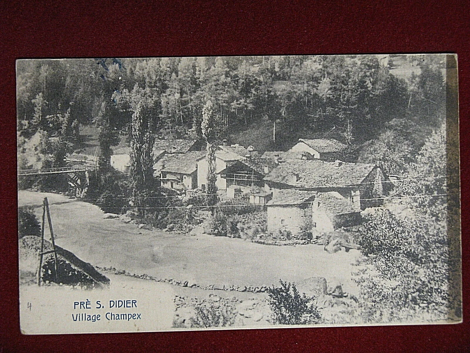 Pré Saint Didier AOSTA Village Champex viaggiata, 1919 #11955