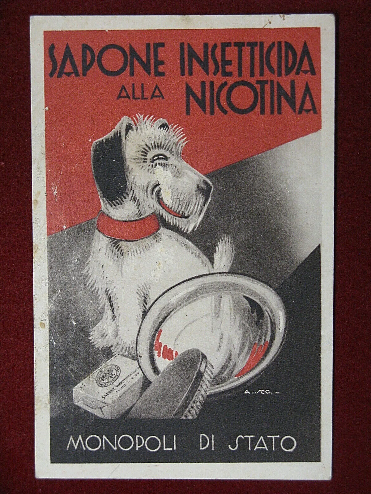 illustrata SCORZON AMOS Pubblicitaria sapone no viaggiata, anni 20 #13529