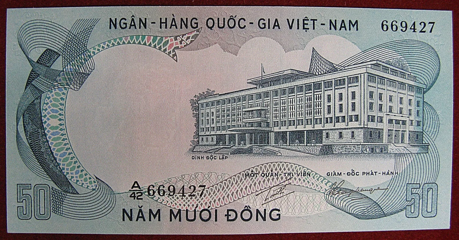 Vietnam del Sud 50 Dong Cavalli 1972 FDS Pick#30 #B732