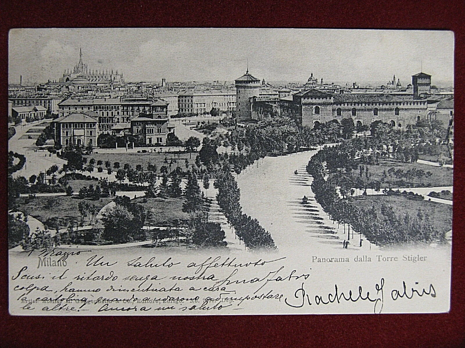 Milano Panorama dalla Torre Stigler anni 10, viaggiata #13727