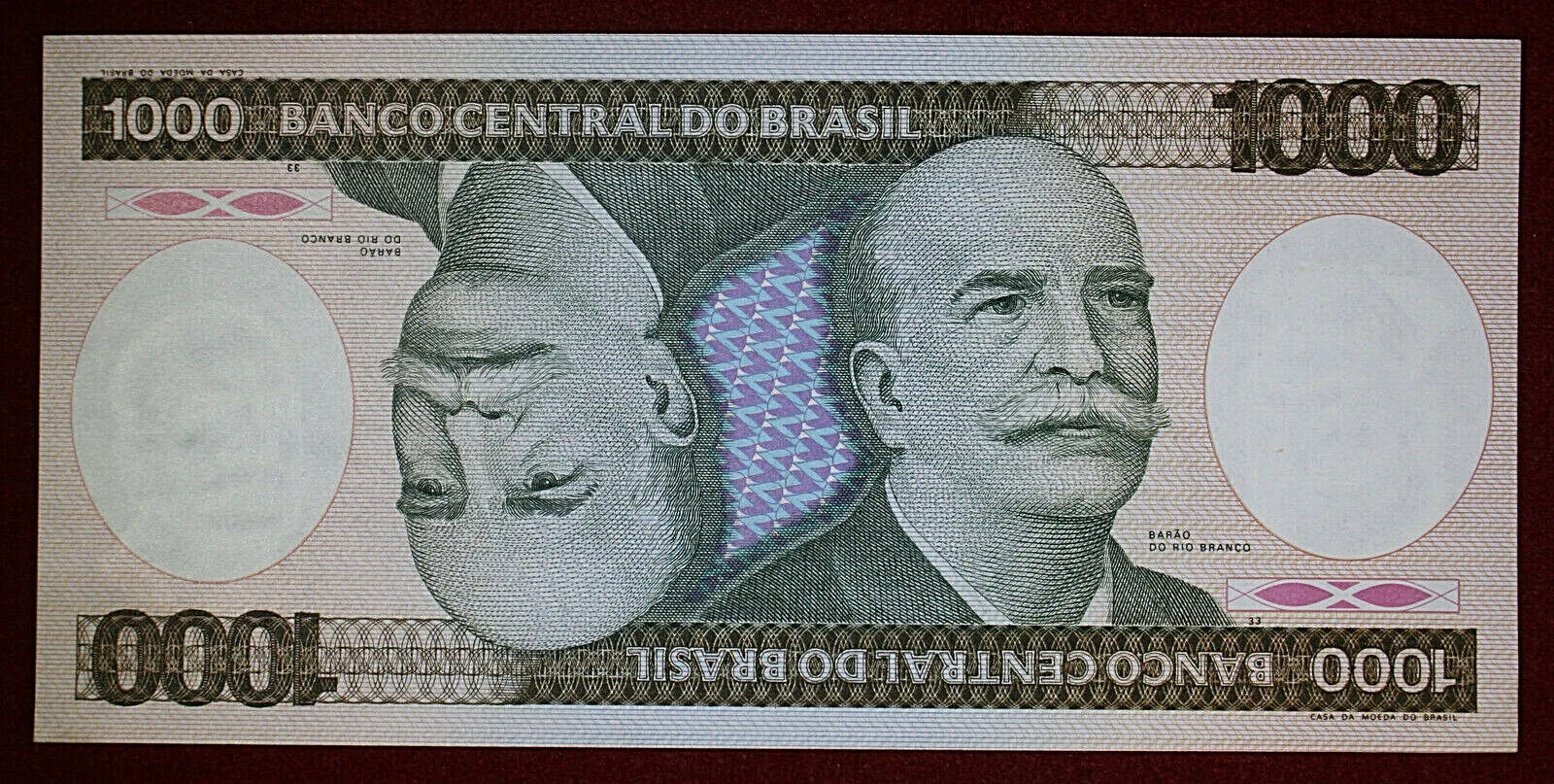 Brasile 1.000 Cruzeiros 1986 P.201 Fds #B74