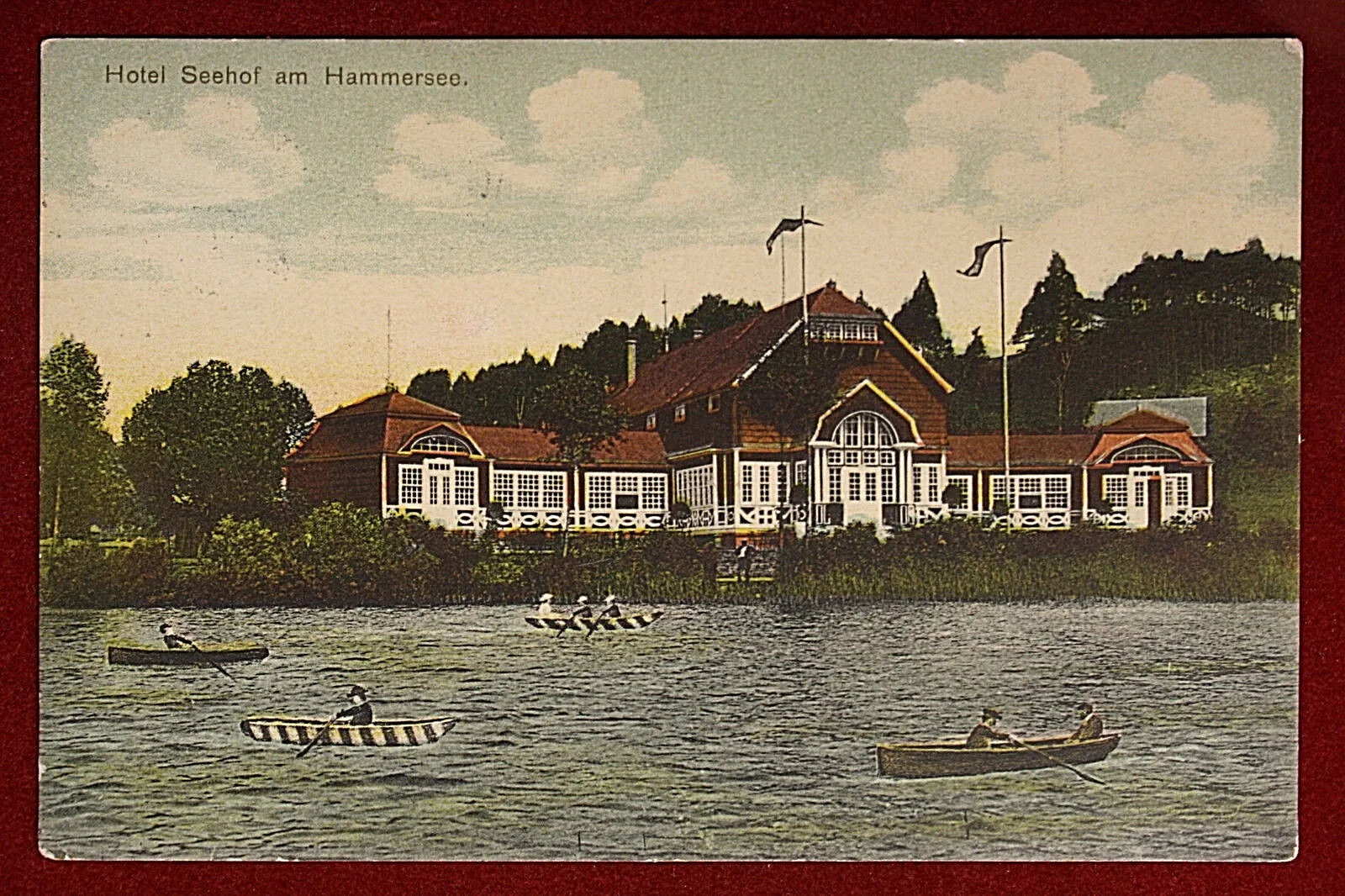 Germania Hotel Seehof am Hammersee anni 20 viaggiata #14129