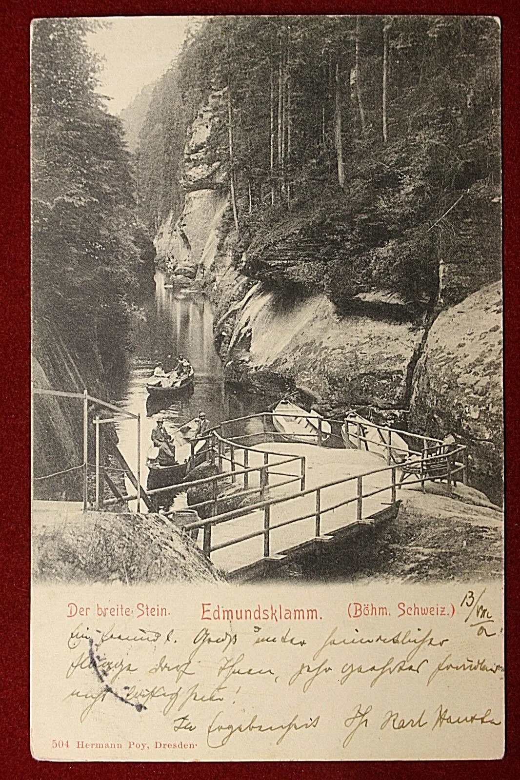 Svizzera Edmundsklamm der Breite Stein “900 viaggiata #14149