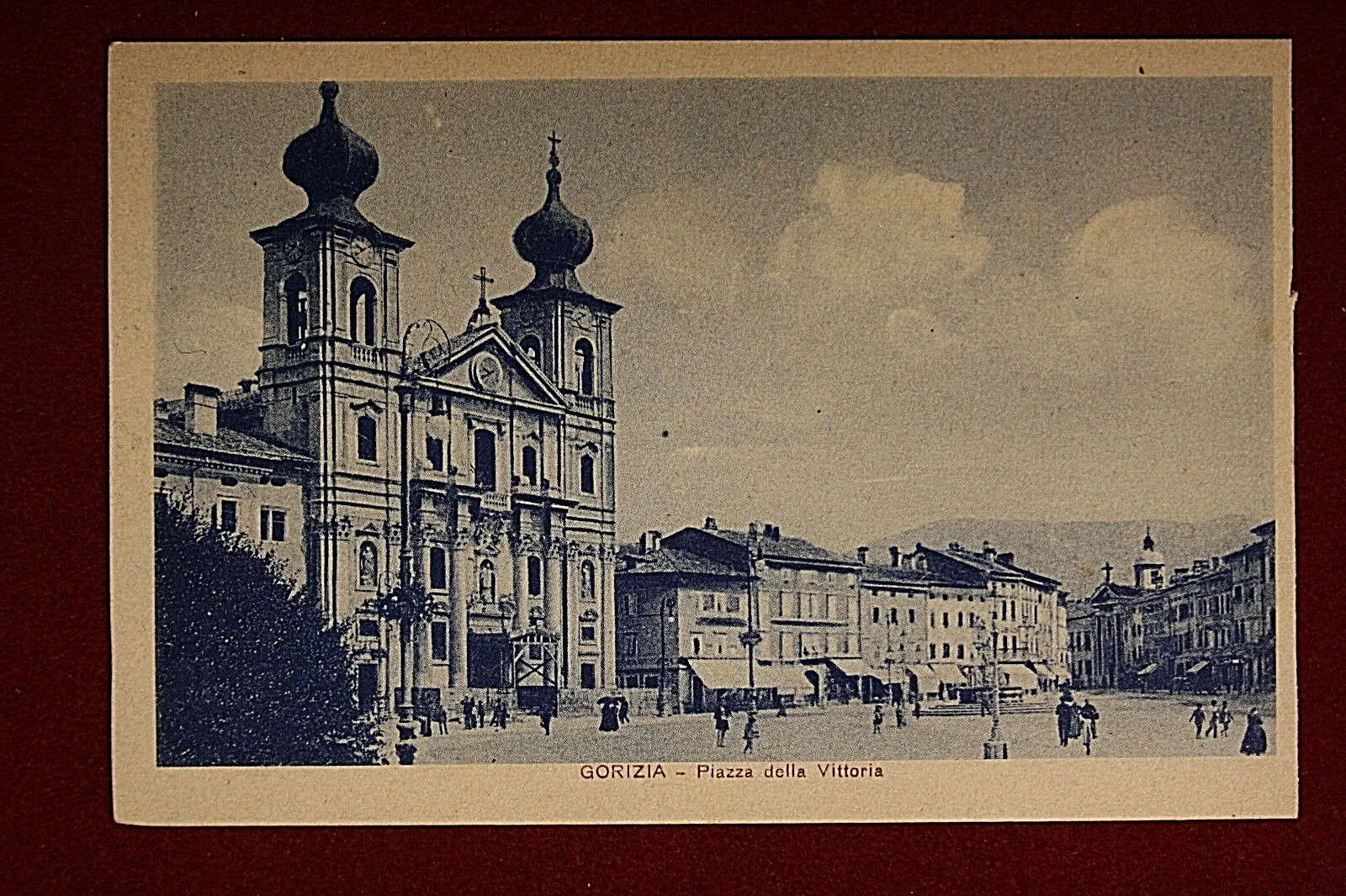 GORIZIA Piazza della Vittoria animata no viaggiata anni 20/30 #14306