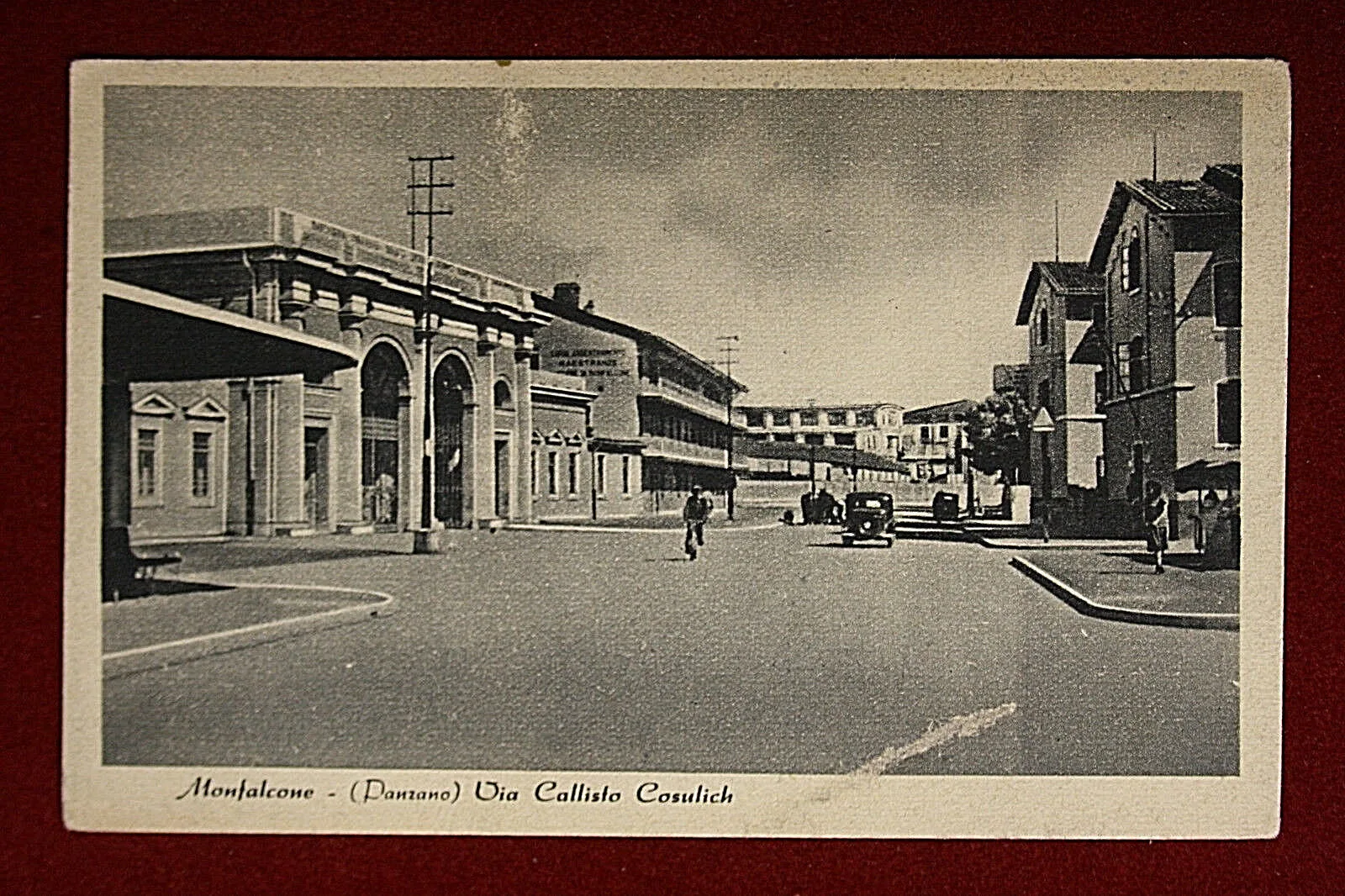 MONFALCONE ( PANZANO ) Via Callisto Cosulich, no viaggiata, anni 40 #14327