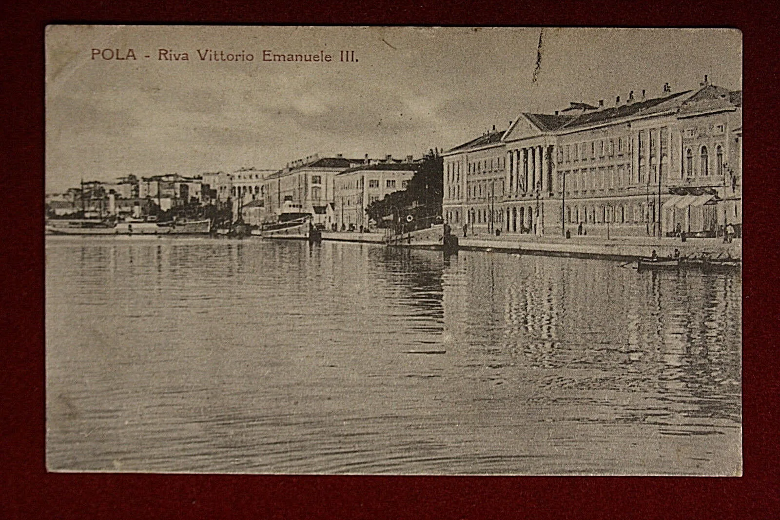 POLA Riva Vittorio Emanuele III viaggiata 1928 #14343