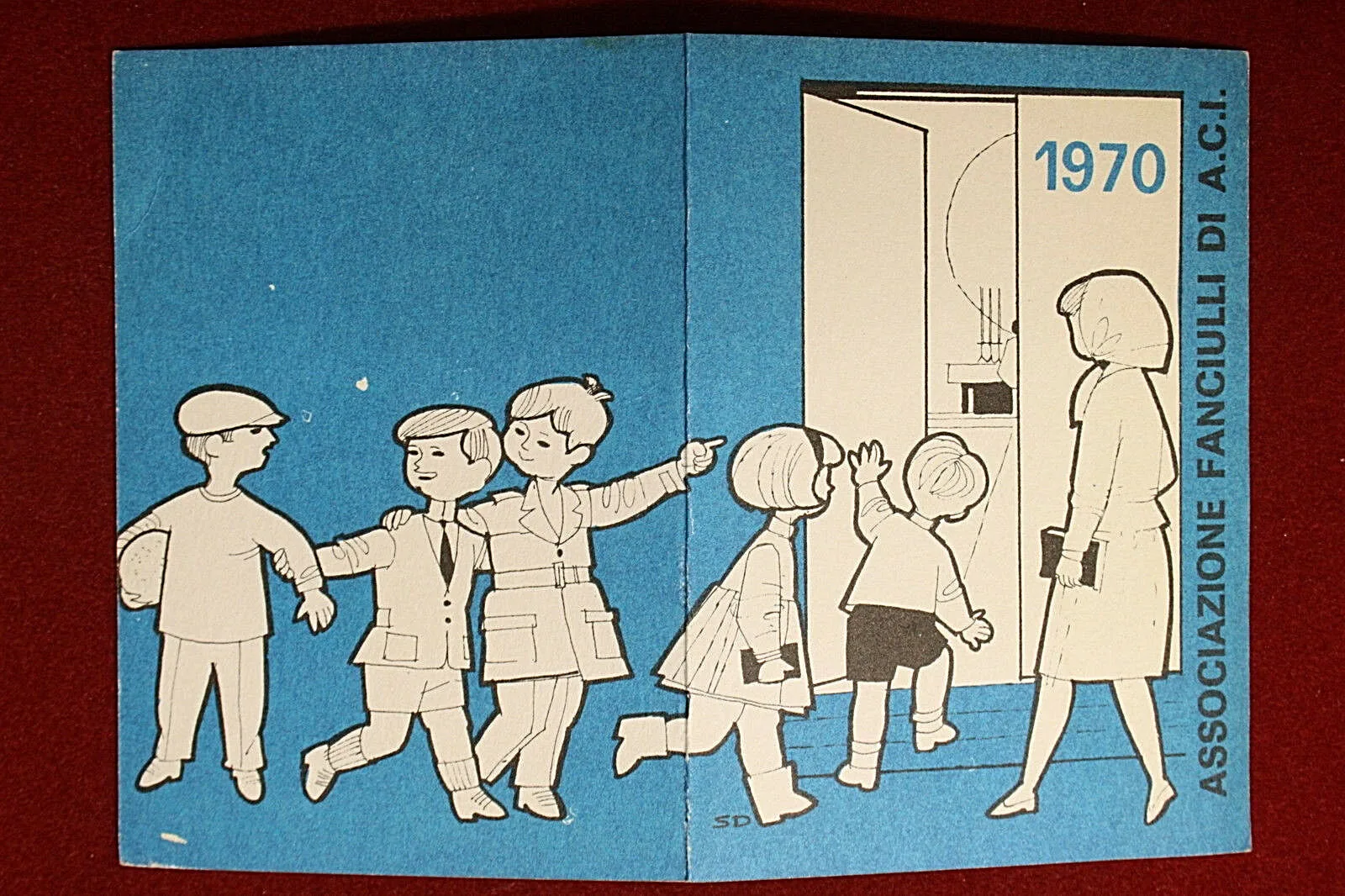 Tessera Associazione Fanciulli ACI Azione Cattolica 1970 #T303