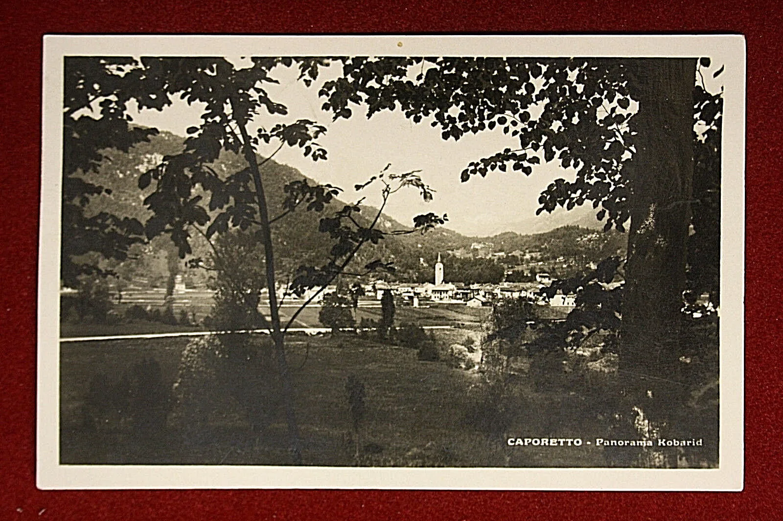 CAPORETTO Slovenia Panorama viaggiata, anni 40 #13521
