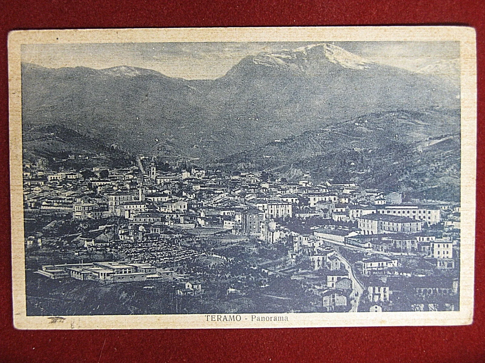 Teramo Panorama  viaggiata anni 50 #12639