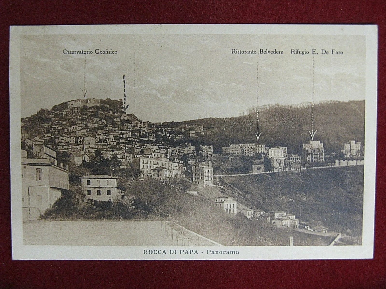 Rocca di Papa Panorama anni 30 viaggiata #12667