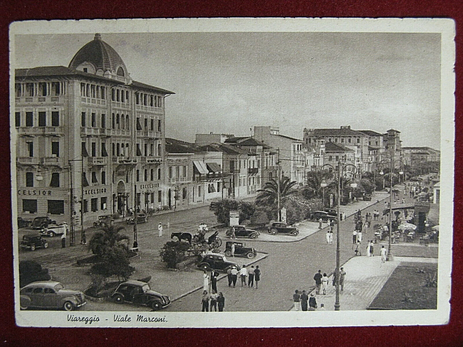 Viareggio Viale Marconi anni 40 viaggiata FG #3738