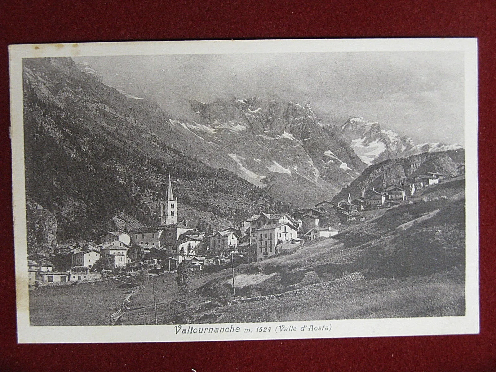 Valtournenche Panorama anni 10/20 non viaggiata #12775