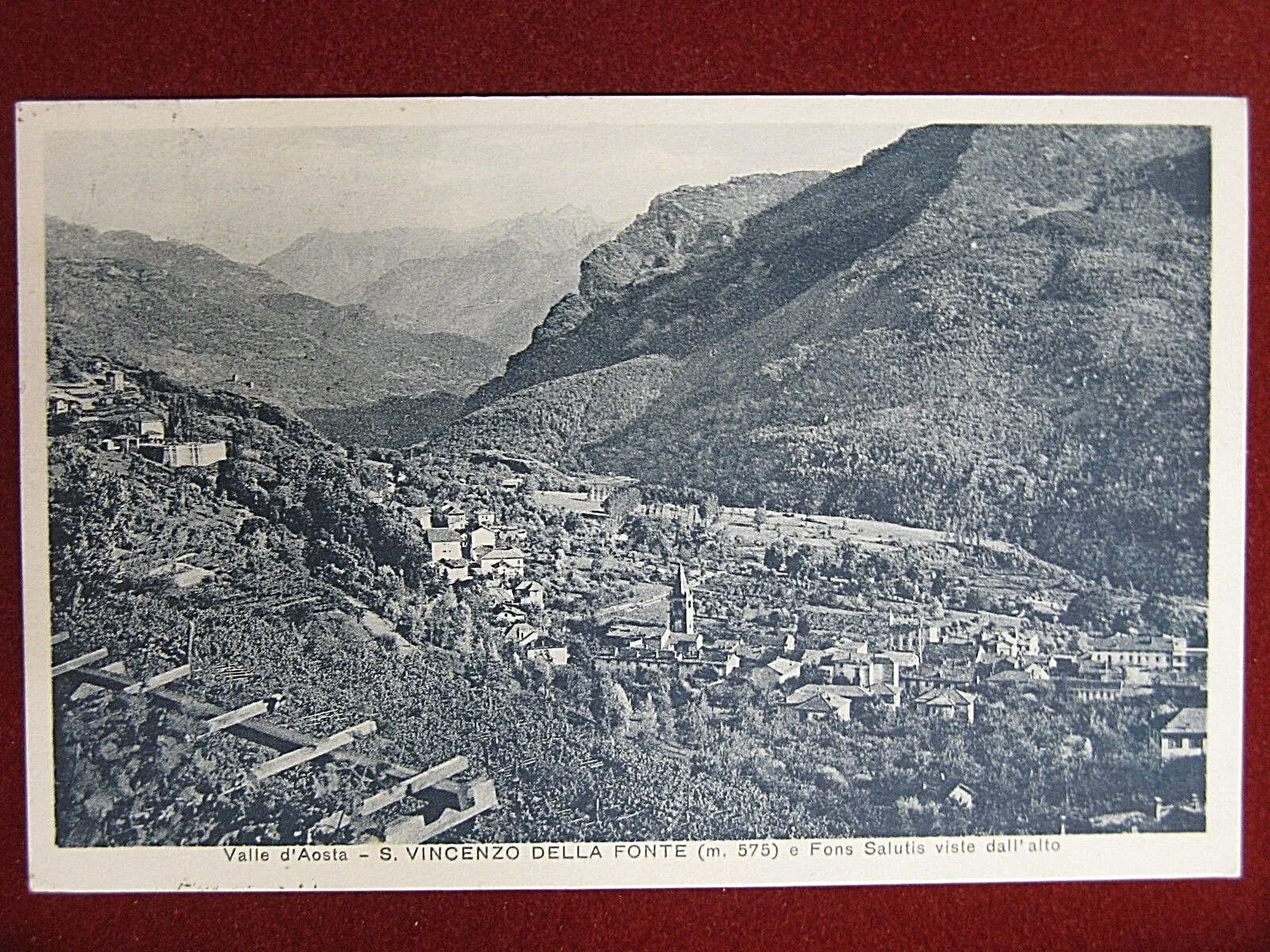 Valle d’Aosta San Vincenzo della Fonte anni 40 viaggiata #12848